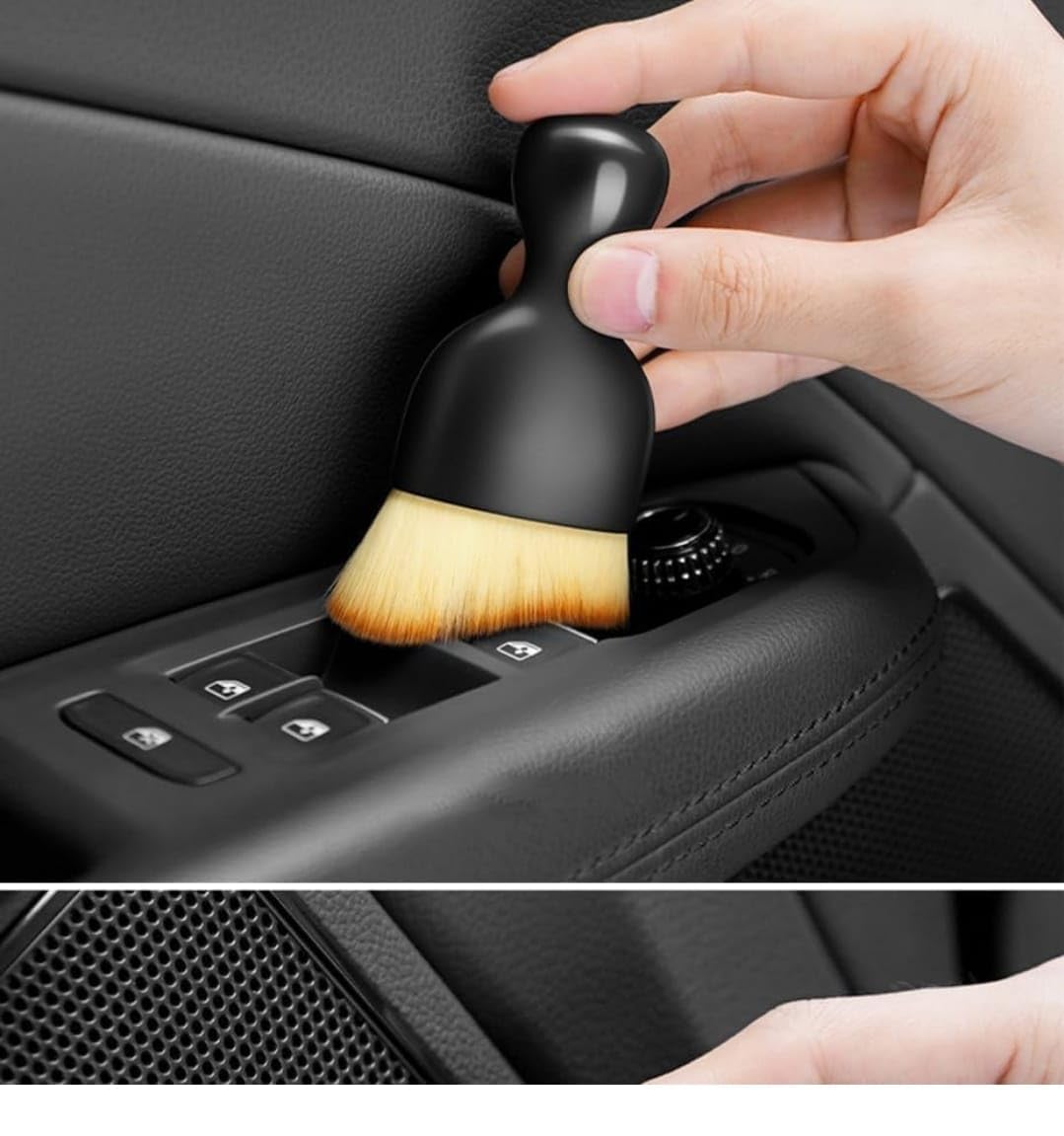 5 PCs Microfiber Car Duster with Long Handle Car Cleaning Brush Exteriror and Interiror Car Cleaning Cloth Car