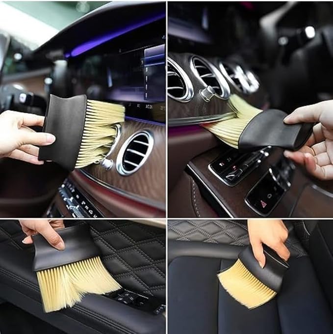 5 PCs Microfiber Car Duster with Long Handle Car Cleaning Brush Exteriror and Interiror Car Cleaning Cloth Car