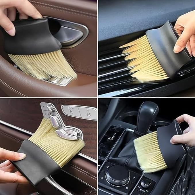 5 PCs Microfiber Car Duster with Long Handle Car Cleaning Brush Exteriror and Interiror Car Cleaning Cloth Car